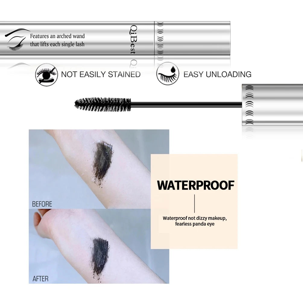 Waterproof Volumizing Black Mascara