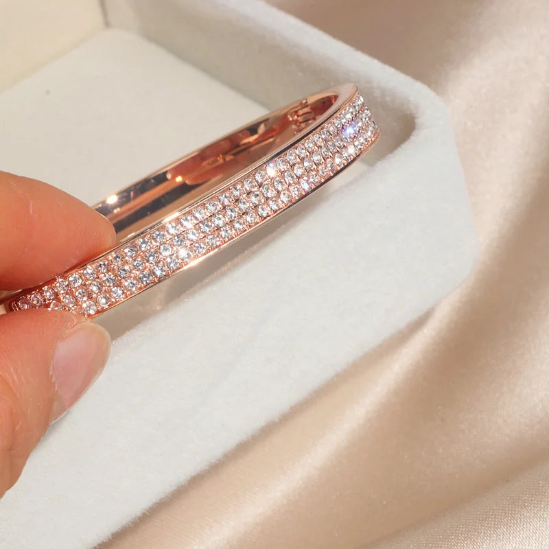 Crystal Open Cuff Bangle