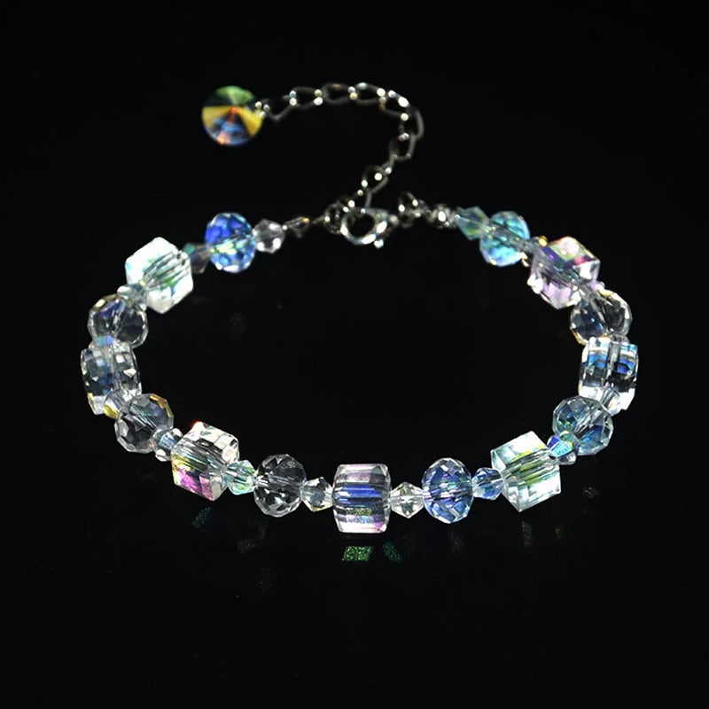 Crystal Beaded Strand Bracelet
