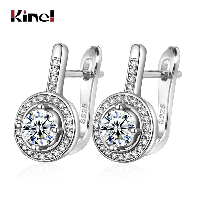 Round Zircon Bridal Studs