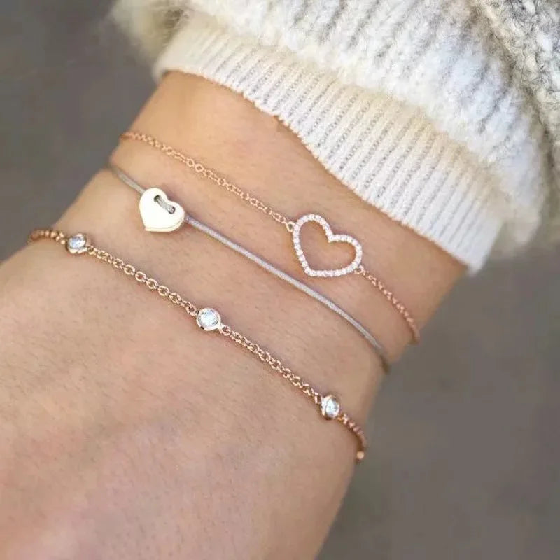 Bohemian Moon Charm Bracelet