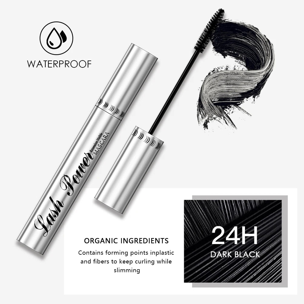 Waterproof Volumizing Black Mascara