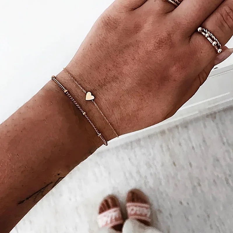Bohemian Moon Charm Bracelet