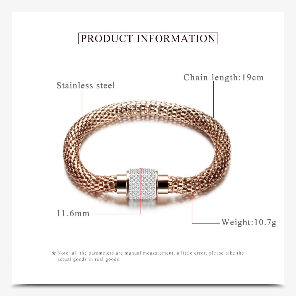 Crystal Magnetic Charm Bracelet