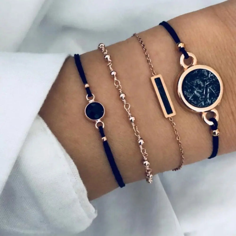 Bohemian Moon Charm Bracelet