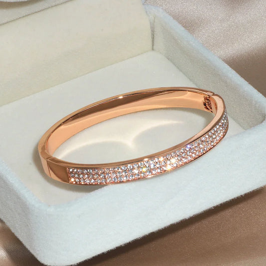 Crystal Open Cuff Bangle