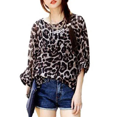 Bohemian Chiffon Batwing Blouse