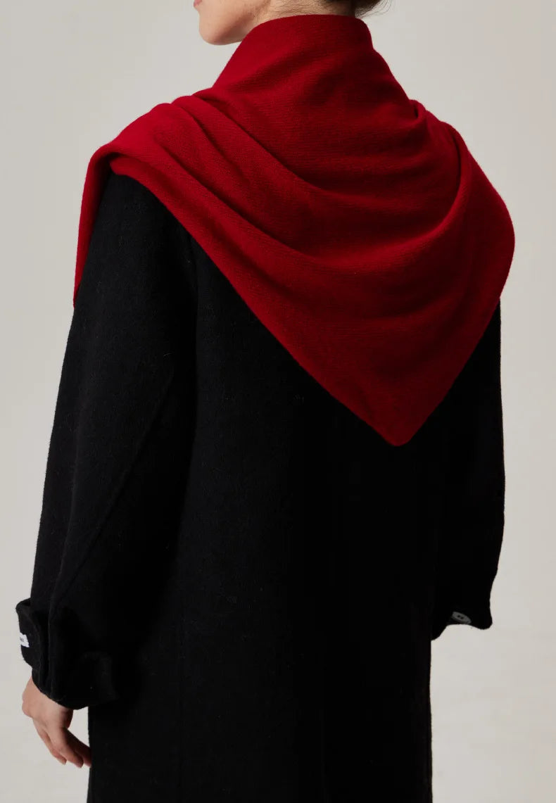 Women's Casual Solid Color Knitted Scarf for Autumn And Winter Warm Cozy Fashion Accessory