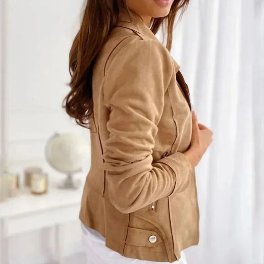 Vintage Suede Boyfriend Jacket