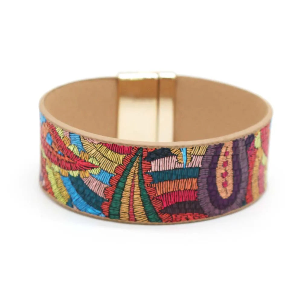 Leather Heartbeat Wrap Bracelet