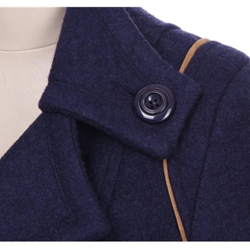 Belted Double-Breasted Wool Coat