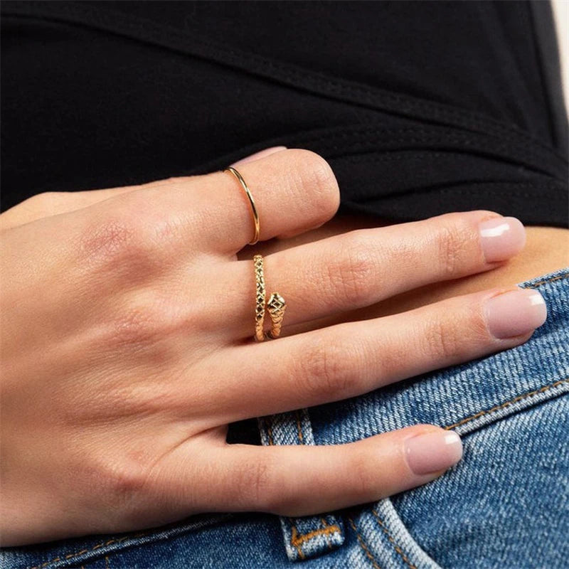 Sterling Silver Snake Ring