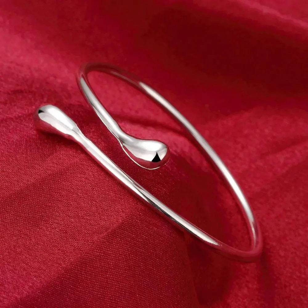 Sterling Silver Waterdrop Cuff