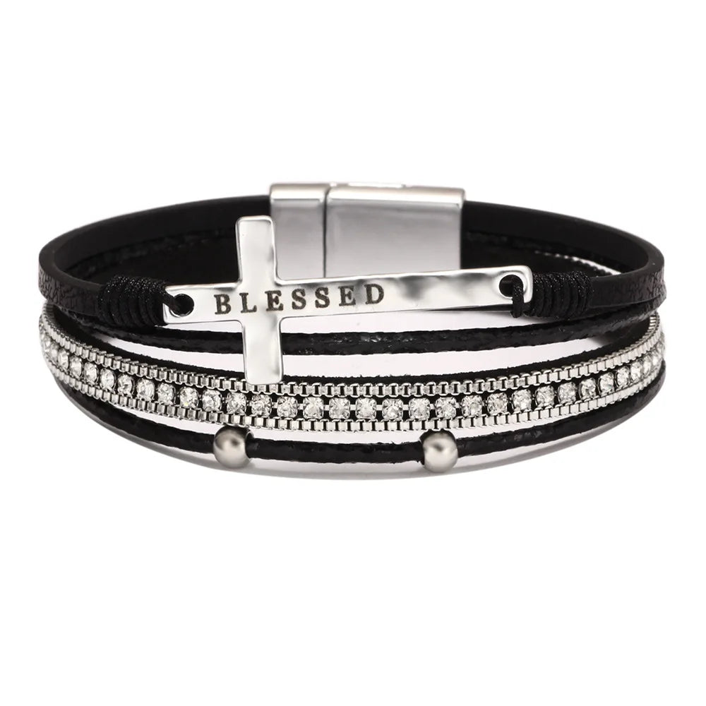 Western Cross Rope Bracelet