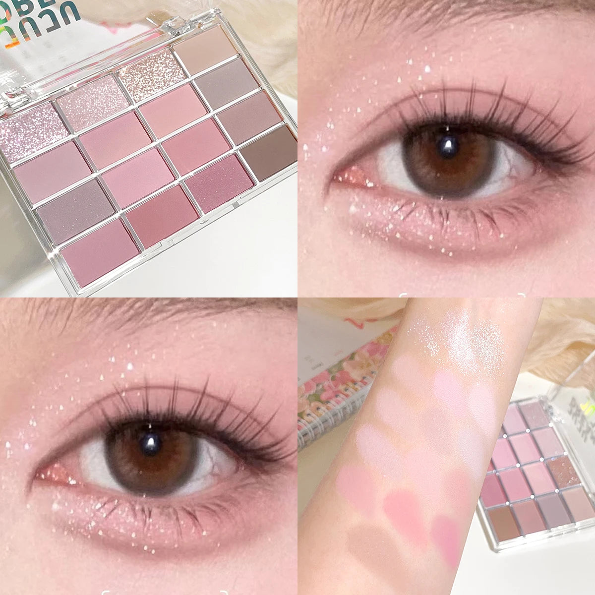 Earth-Tone Matte Shimmer Palette