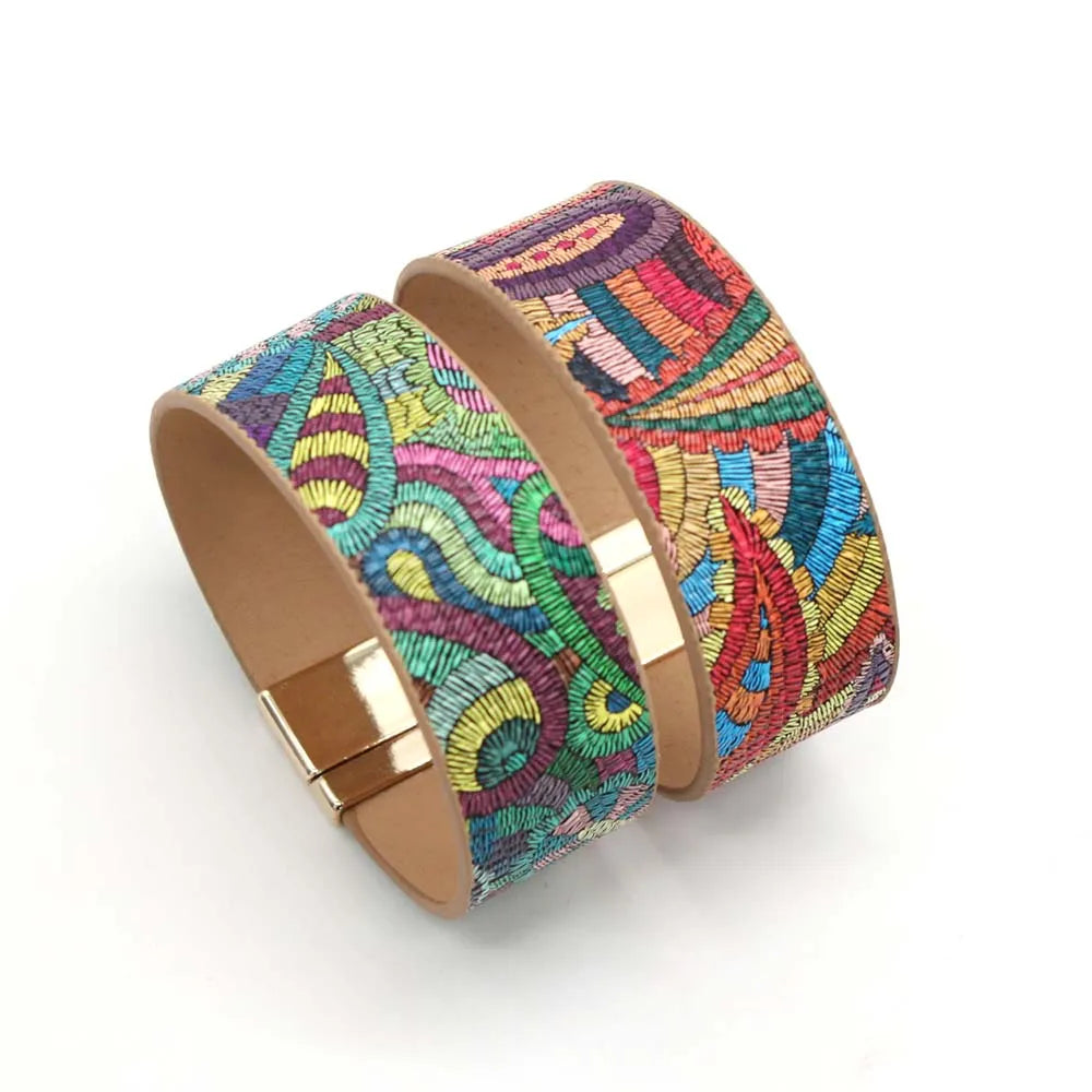 Leather Heartbeat Wrap Bracelet