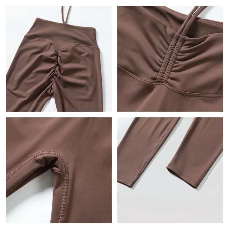 High-Waist Push-Up Yoga Leggings