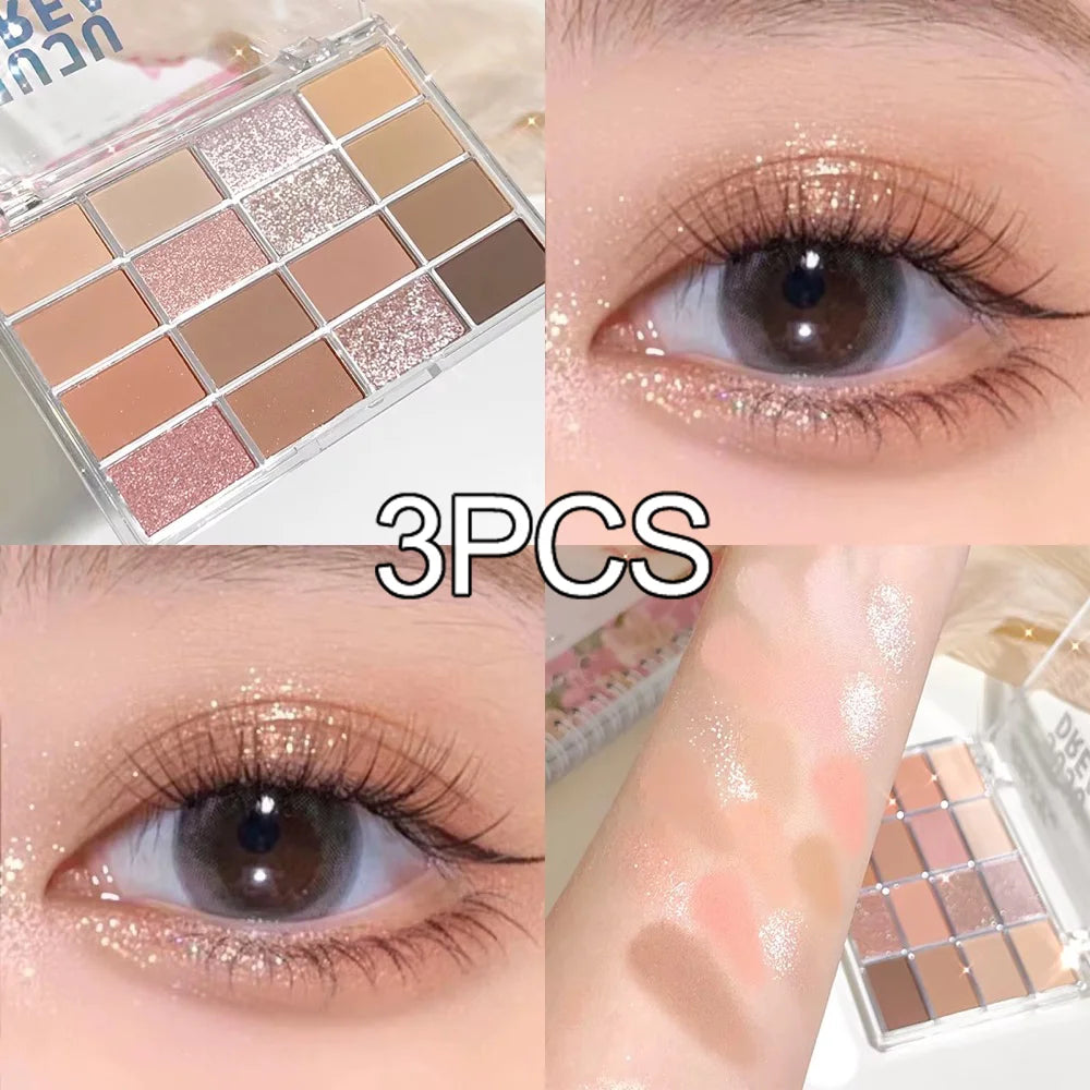Earth-Tone Matte Shimmer Palette