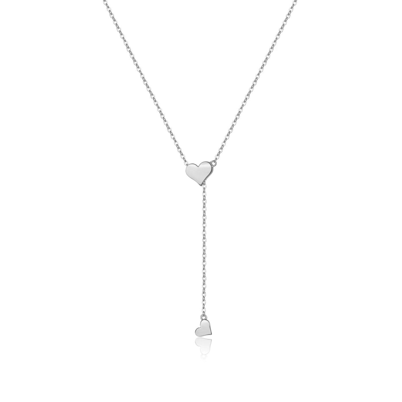 Adjustable Sterling Heart Necklace