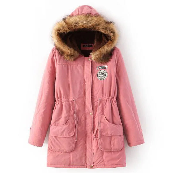 Hooded Fleece-Lined Winter Parka