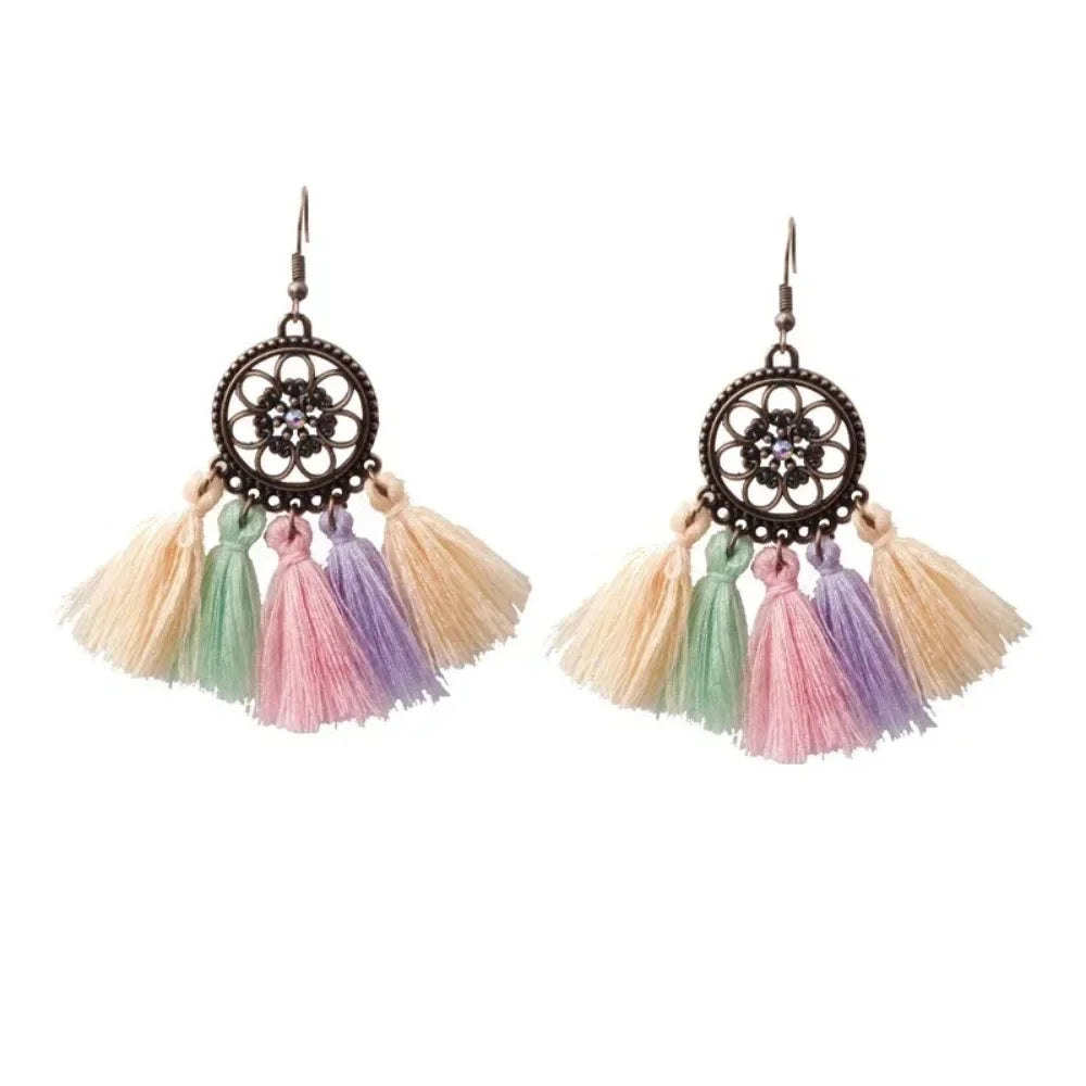 Bohemian Tassel Fringe Earrings