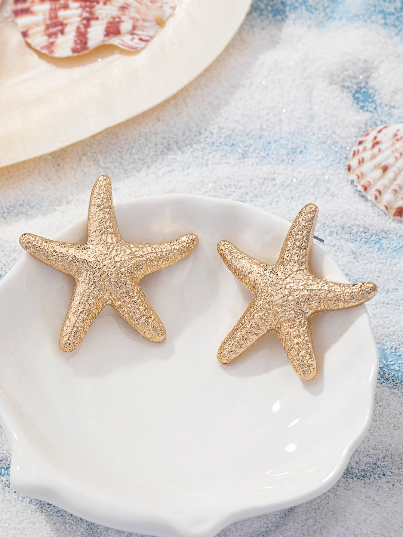 Romantic Starfish Stud Earrings