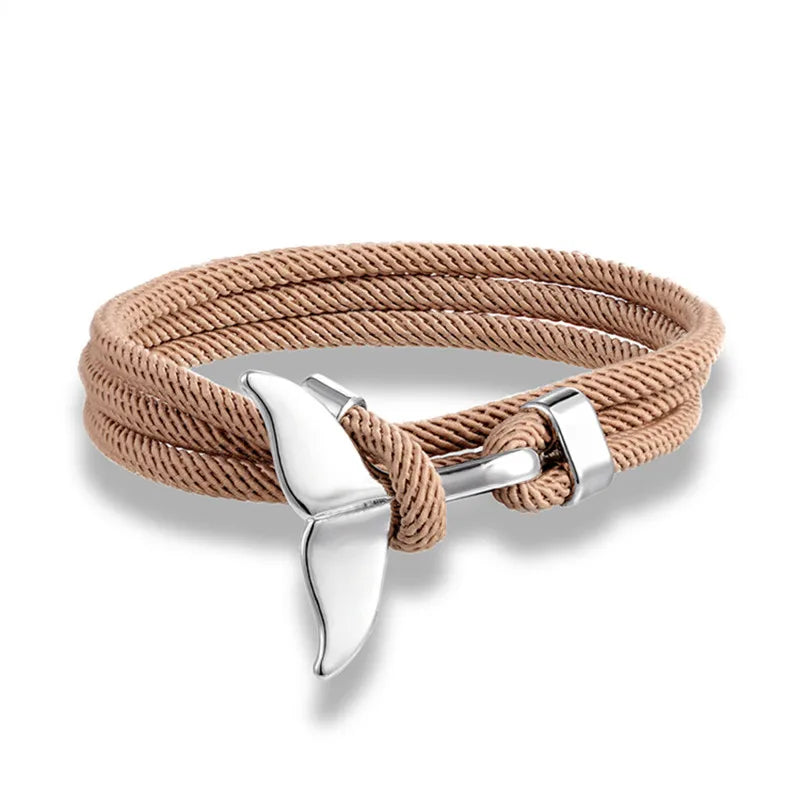 Nautical Whale Tail Bracelet