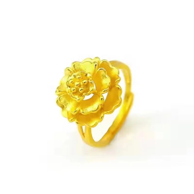 Blooming Gold Flower Ring