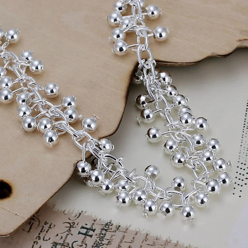 Sterling Silver Grape Bracelet