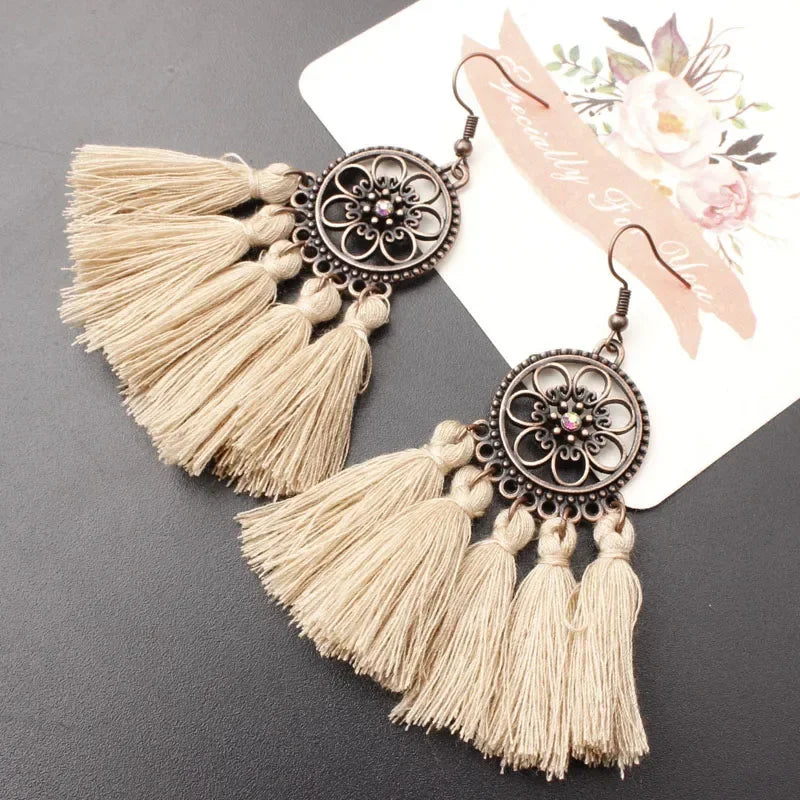 Bohemian Tassel Fringe Earrings