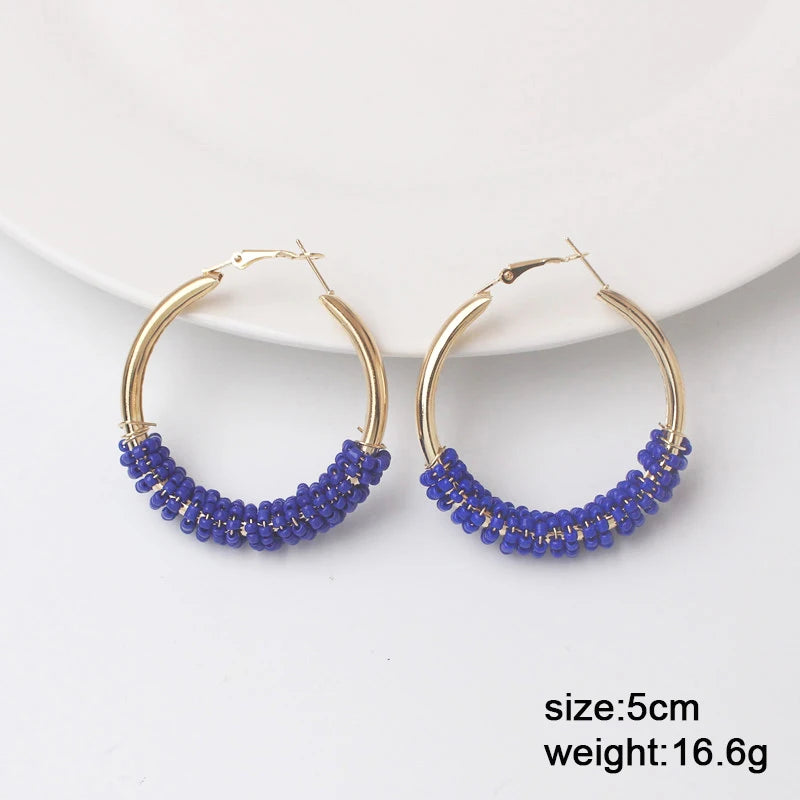 Bohemian Geometric Drop Earrings