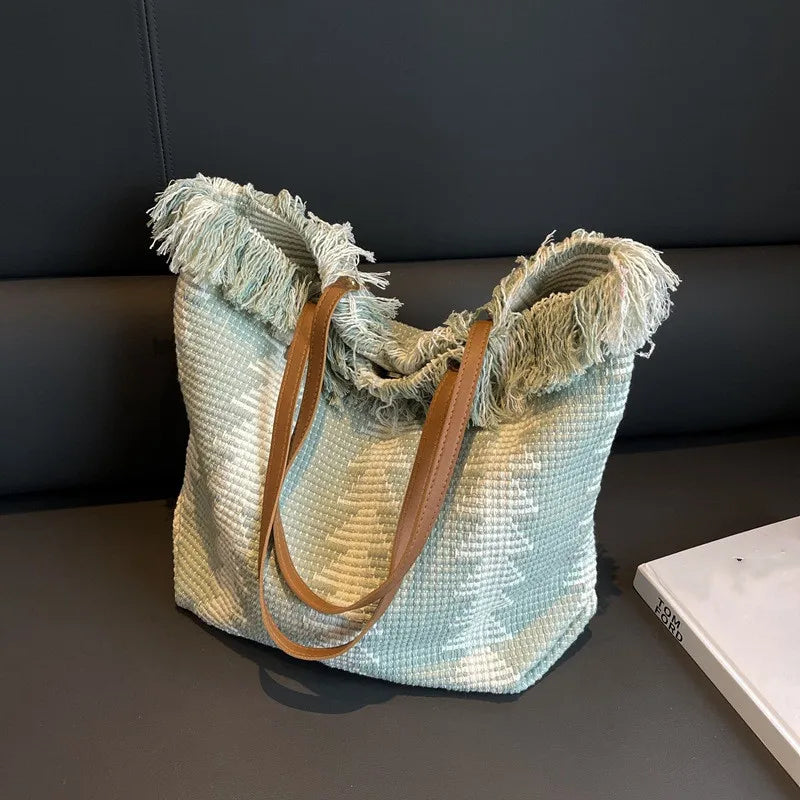 Striped Large Beach Tote