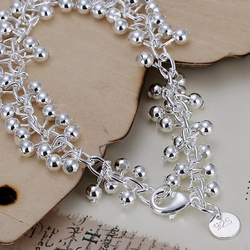 Sterling Silver Grape Bracelet