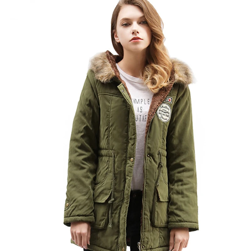 Hooded Fleece-Lined Winter Parka