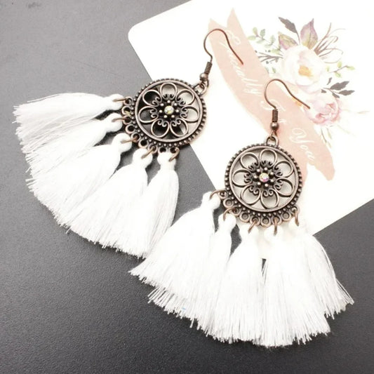 Bohemian Tassel Fringe Earrings