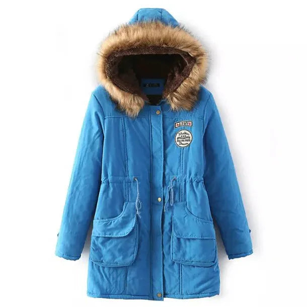 Hooded Fleece-Lined Winter Parka