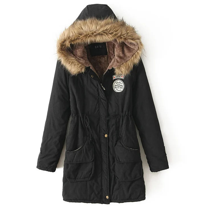 Hooded Fleece-Lined Winter Parka