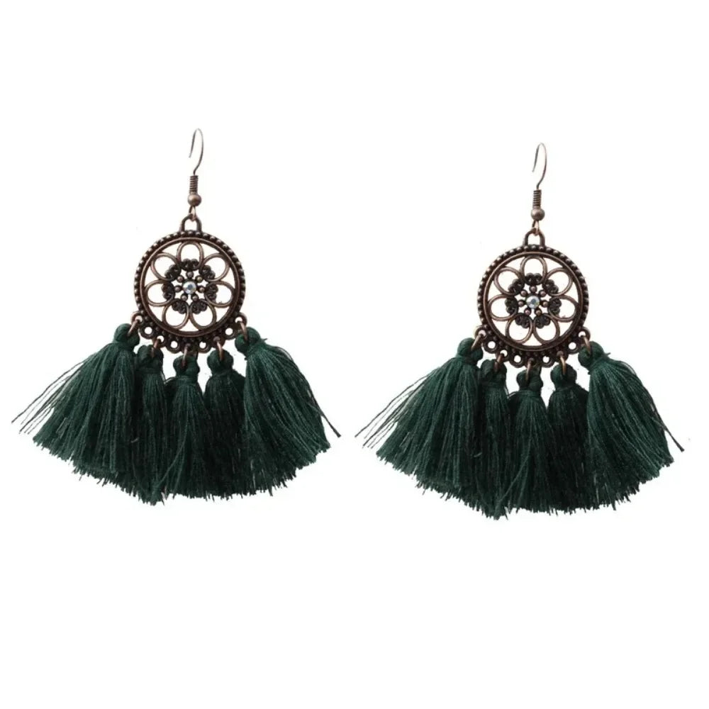 Bohemian Tassel Fringe Earrings