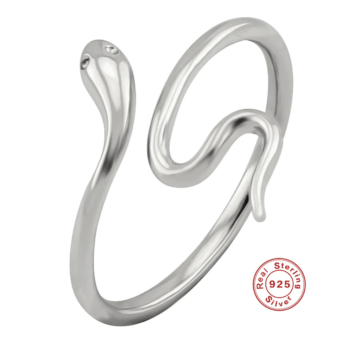 Sterling Silver Snake Ring