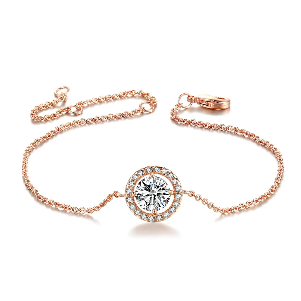 Rose Gold Zircon Bracelet