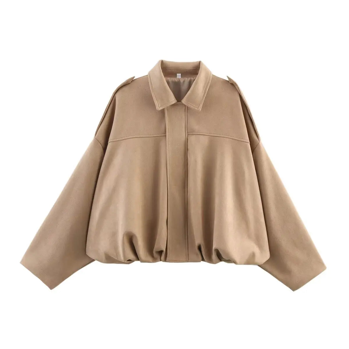 Textured Suede Bomber Jacket