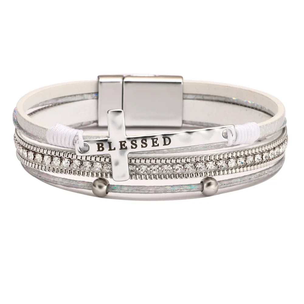 Western Cross Rope Bracelet