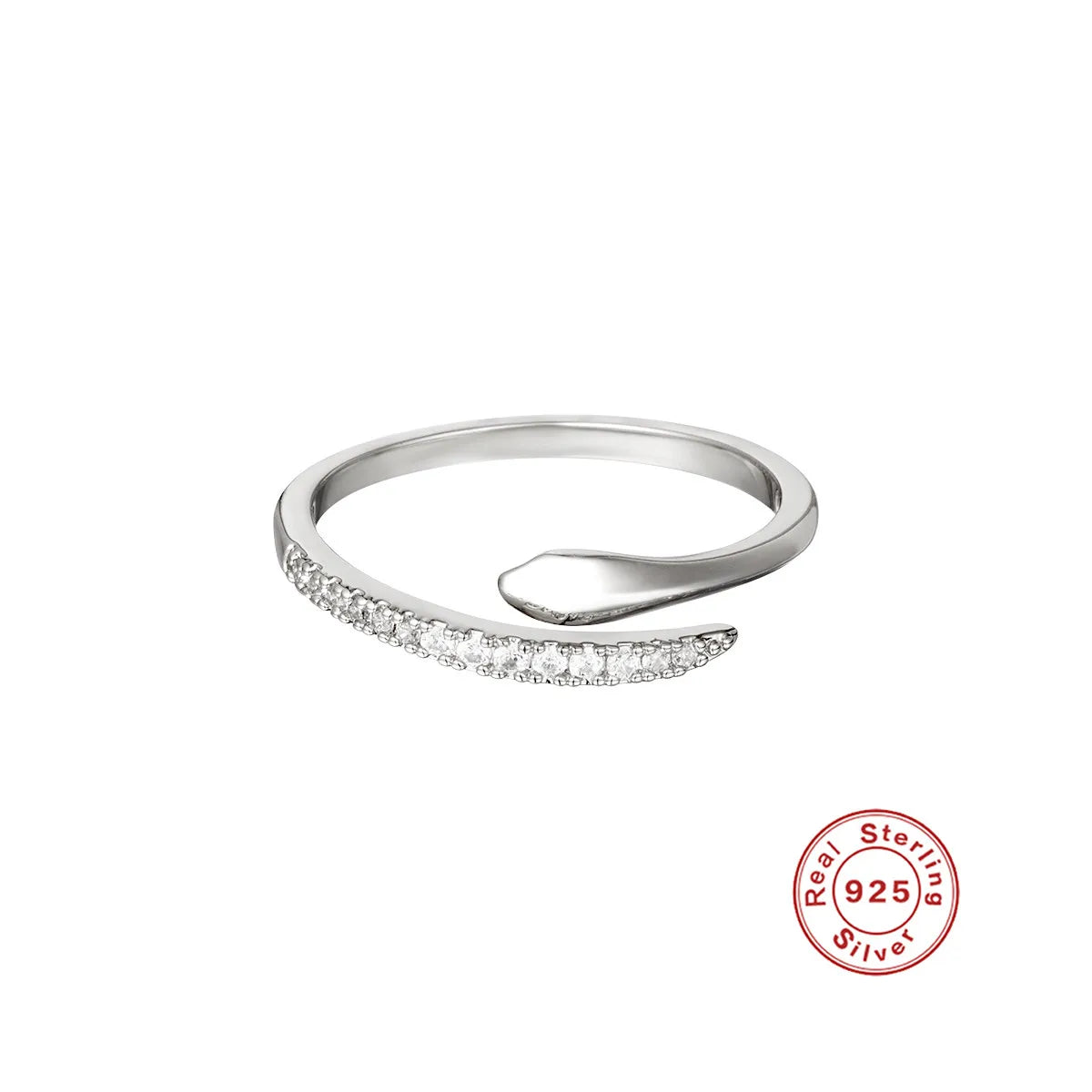 Sterling Silver Snake Ring