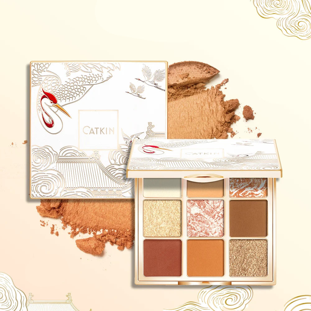 Nine-Color Pigmented Eyeshadow Palette