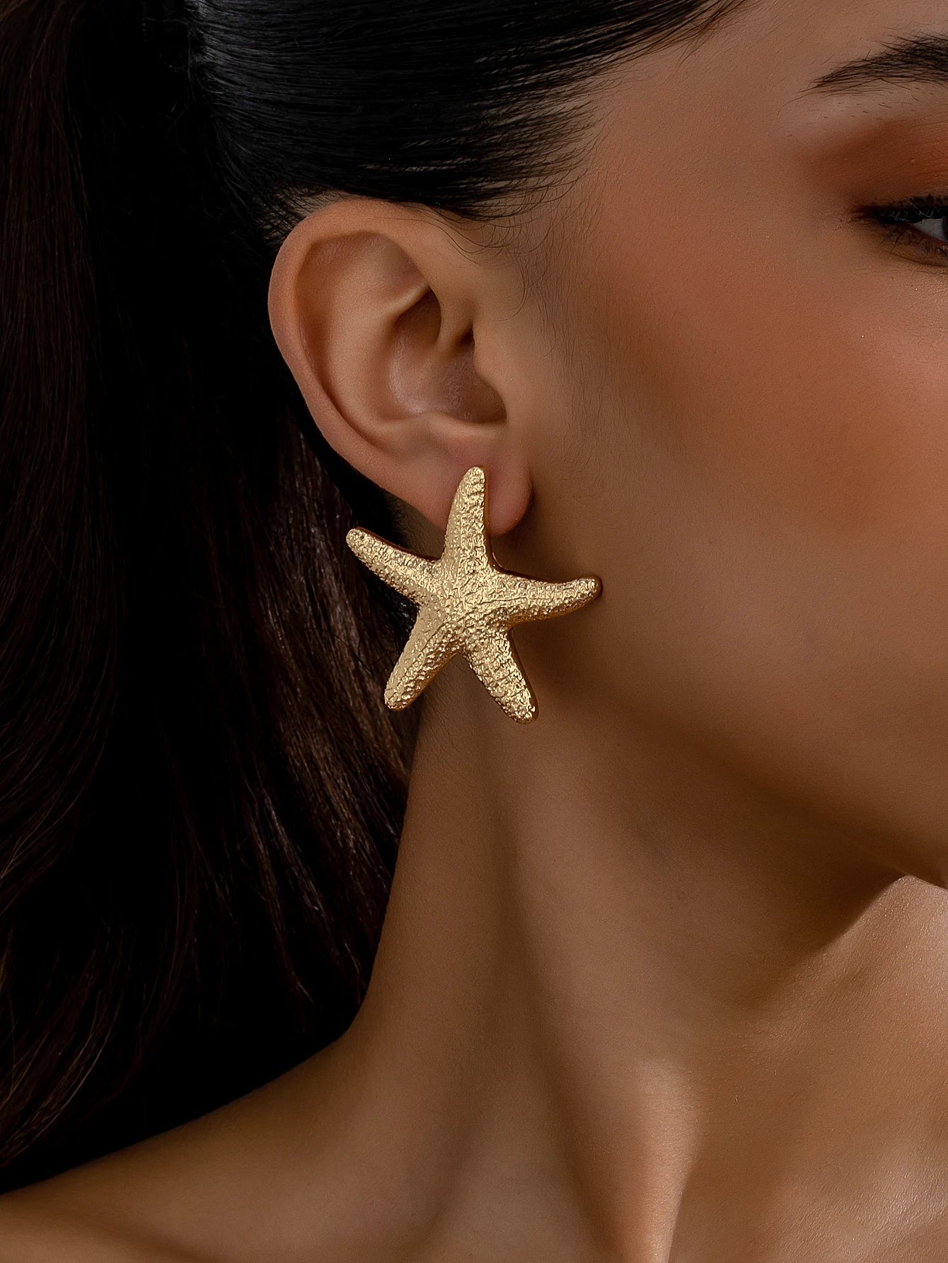 Romantic Starfish Stud Earrings