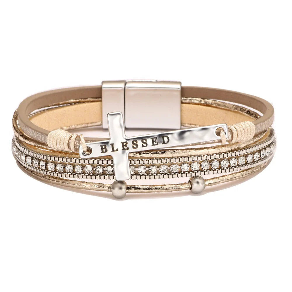 Western Cross Rope Bracelet