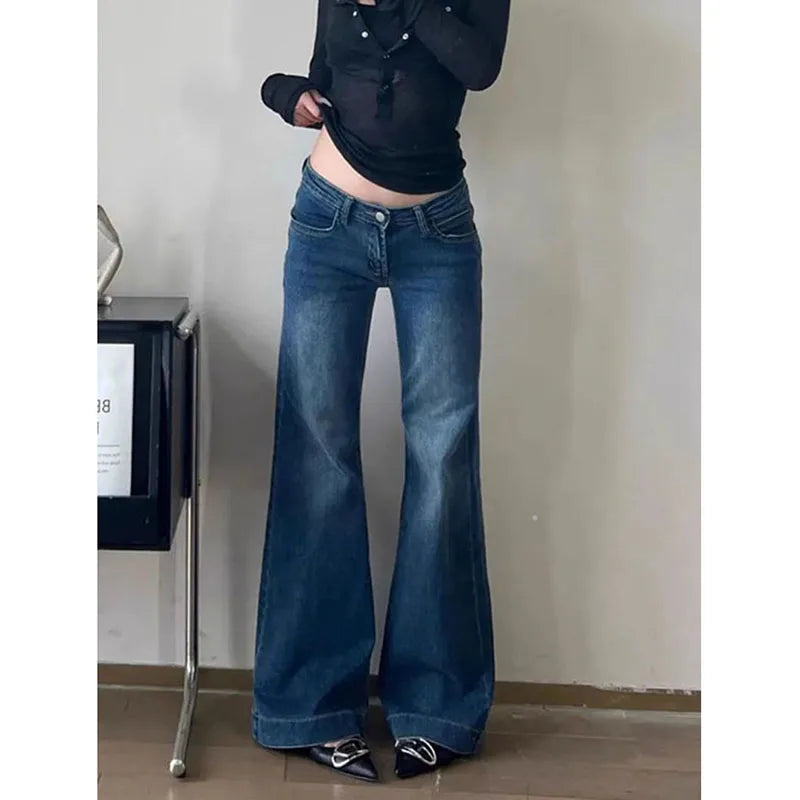 Low-Rise Y2K Flare Jeans
