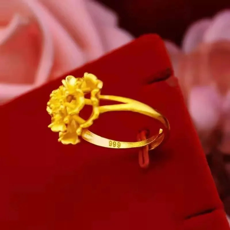 Blooming Gold Flower Ring