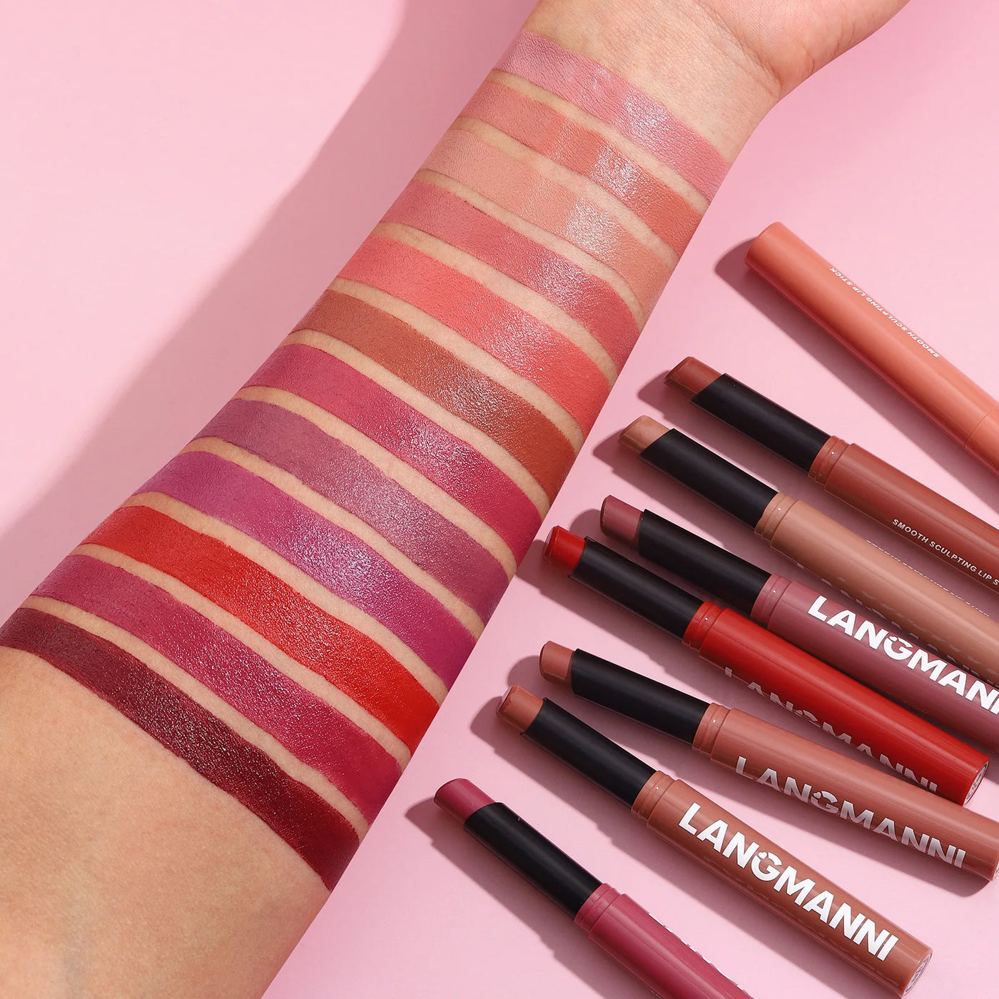 Twelve-Color Waterproof Lipstick Pen