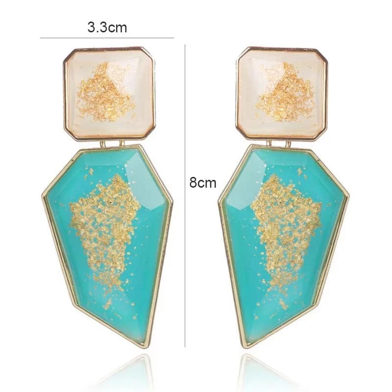 Bohemian Geometric Drop Earrings